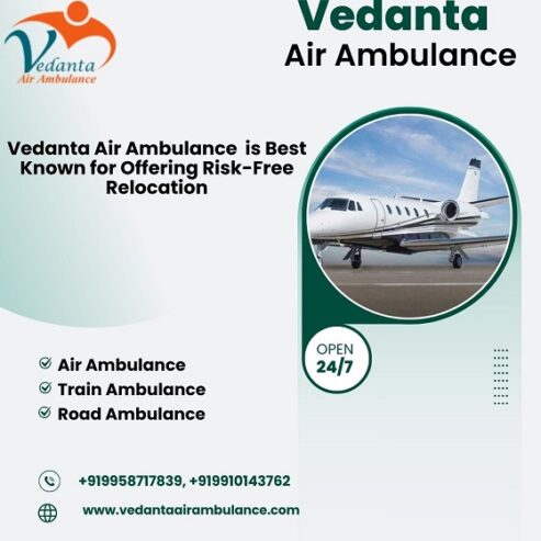 Book Vedanta Air Ambulance Service in Coimbatore with Life Support Medical Service