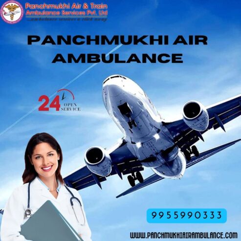 With Life-Sustaining Ventilator Support Use Panchmukhi Air Ambulance Services in Patna