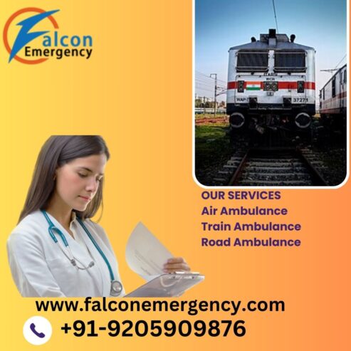 Utilise the Falcon Train Ambulance in Chennai with the assistance of highly skilled and competent health care