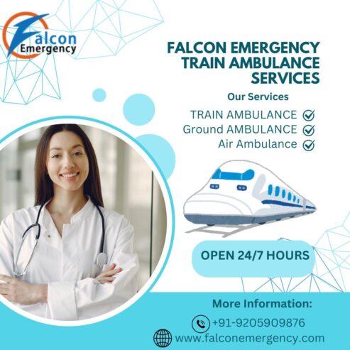 Falcon Train Ambulance in Hyderabad extends Ambulatory Support round the clock