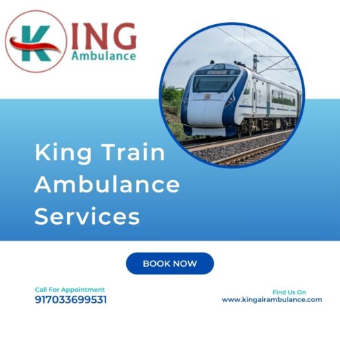 King Train Ambulance Service in Delhi uses tools and outfitted compartments