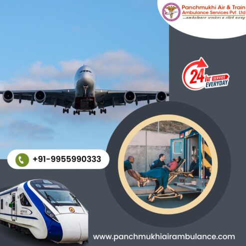 Choose Panchmukhi Air and Train Ambulance from Patna with Specialist Medical Crew