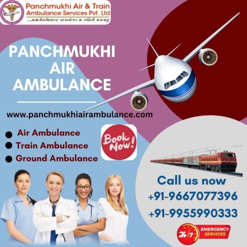 Take Panchmukhi Air Ambulance Services in Bangalore with Superb Medical Aid