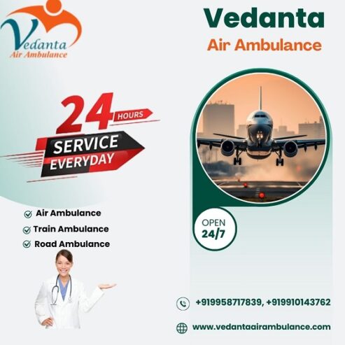 Hire Vedanta Air Ambulance Service in Aurangabad for Reliable Patient Transfer at a Reasonable Cost