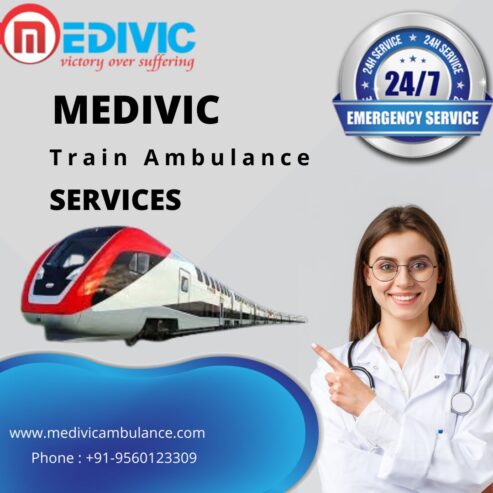 Travel to a different state with Medivic Train Ambulance service from Varanasi