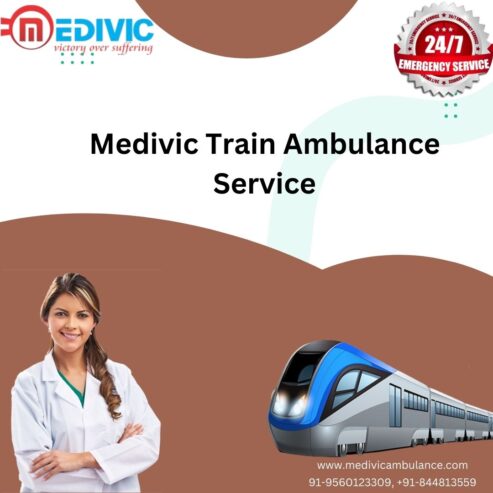 Medivic Train Ambulance in Kolkata inexpensive Train Ambulance service