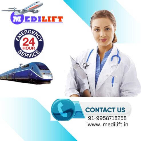 Get an Incredible Medilift Train Ambulance to Evacuate the Patient in Pune