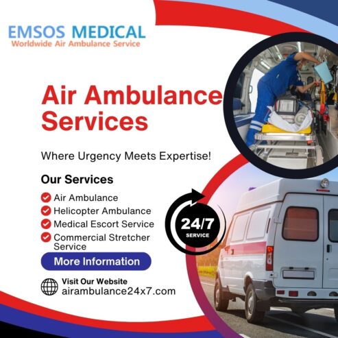 Trusted Air Ambulance Service in Delhi – EMSOS Medical