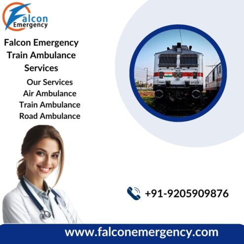 Book low-cost Falcon Emergency Train Ambulance Service in Chennai