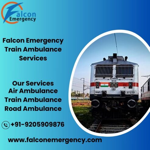 Falcon Emergency Train Ambulance Service in Bhopal offers First-Rate Medical Care