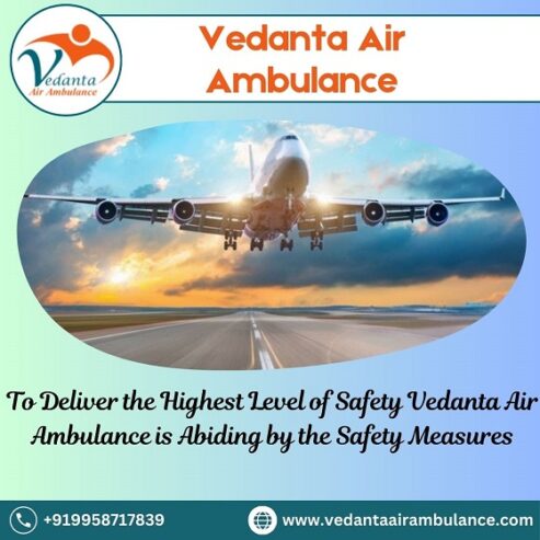 Hire Reasonable Cost Vedanta Air Ambulance Service in Vellore with Advanced ICU Facility