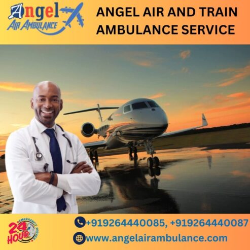 Easy and Affordable Cost Angel Air and Train Ambulance Service in Bhopal