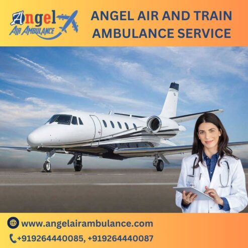 Hire Angel Air and Train Ambulance Service in Bhopal to Transfer Sick Patients.