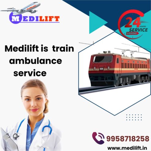 The Medilift Train Ambulance in bhopal Handles Call with Utmost Seriousness