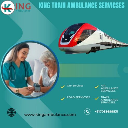 The easy booking process is available by King Train Ambulance Service in Mumbai