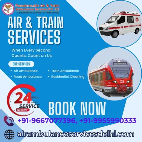 Panchmukhi Train Ambulance in Chennai Provides Transportation Without Any Risk Factor