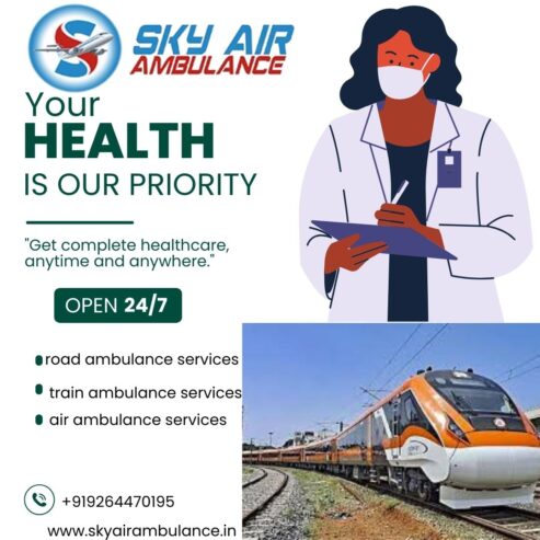 Sky Train Ambulance in Varanasi is available for you