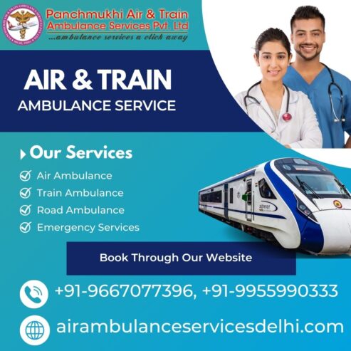 Opt Panchmukhi Train Ambulance Services in Ranchi for Every Emergency Shifting