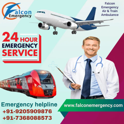 Falcon Train Ambulance in Guwahati Provides Excellent Support to Patient