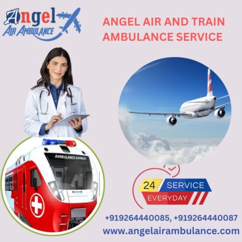 Book Angel Air and Train Ambulance Service in Indore to Transport Patients Across Long Distances