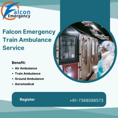 Avails falcon emergency Train Ambulance Service in Mumbai with Medical Team in Minimum Budget