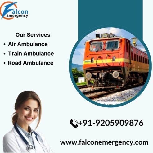 For Vital Medical Relocation in Bhopal Use Falcon Train Ambulance Service