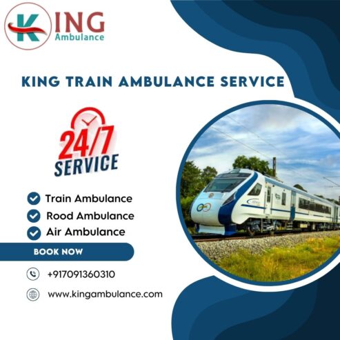 The finest ambulance services are rendered by King Train Ambulance service in Gorakhpur