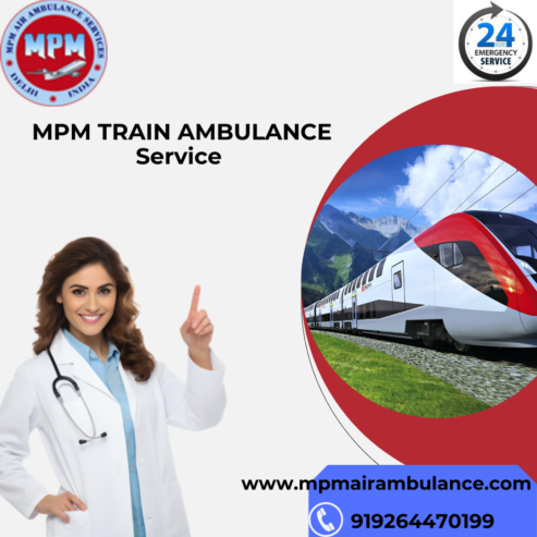 Take Life-Saving MPM Train Ambulance Service in Gorakhpur for the High-tech Medical Setup