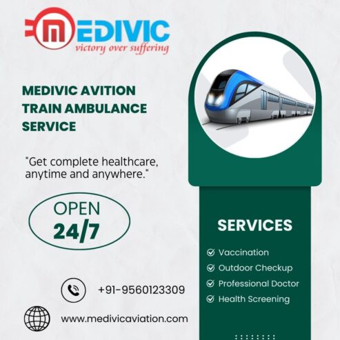 Medivi Aviation Train Ambulance Service in Mumbai Helps in Saving Time during Emergencies