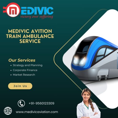 Choose Medivic aviation Train Ambulance Service in Chennai for Long-Distance Relocation