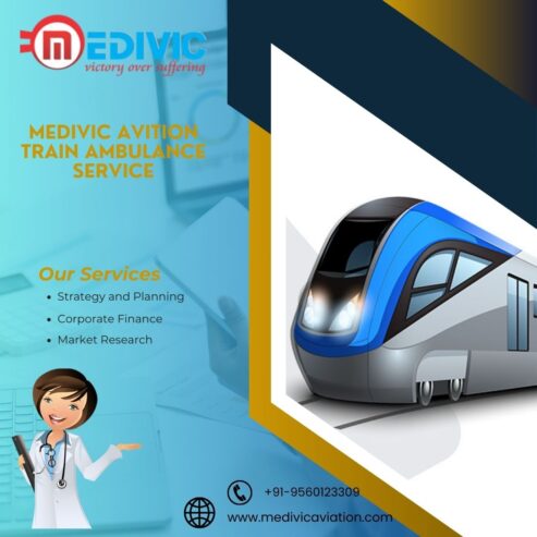 Take Medivic Aviation Train Ambulance Service in Raipur for quick medical assistance