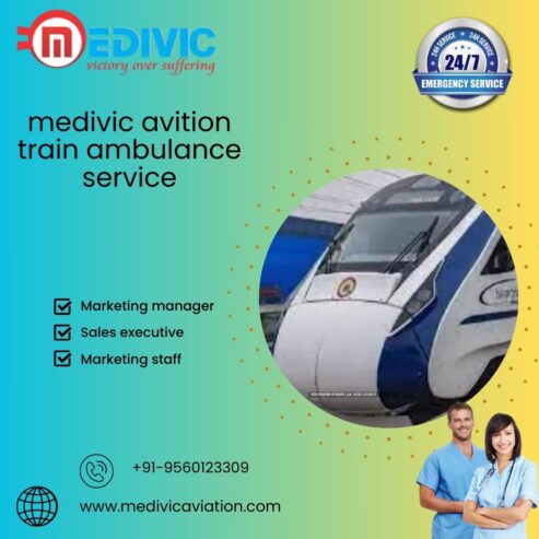 Book life-saver Medivic aviation Train Ambulance Service in Bangalore for the life saving medical machine