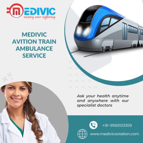 Take the best Medivic Aviation Train ambulance service in Patna with Expert healthcare support team