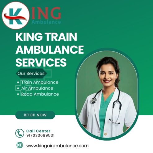 The King Train Ambulance in Bangalore provides proper care to the patients