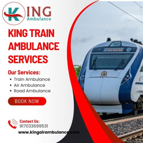 King Train Ambulance Service in Mumbai carries patients with ICU facilities