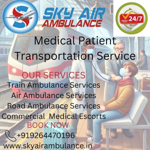 Sky Train Ambulance in Indore Is the Right Choice for Long-Distance Transfers