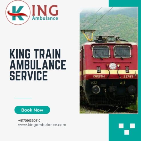 Book Life-Care King Train Ambulance Service in Indore with Top-class ICU Setup