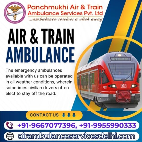 Book The Panchmukhi Train Ambulance in Hyderabad with The Best Medicos And Equipments