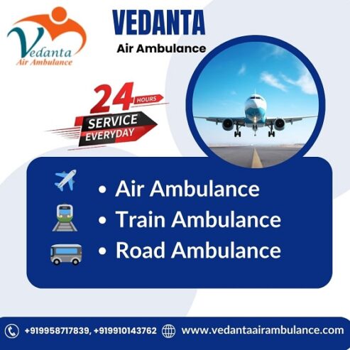 Book Vedanta Air Ambulance Service in Gorakhpur for Matchless Patient Transfer