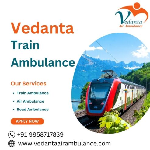 Vedanta Train Ambulance Service in Chandigarh Ensures Safe Journeys for Patients.