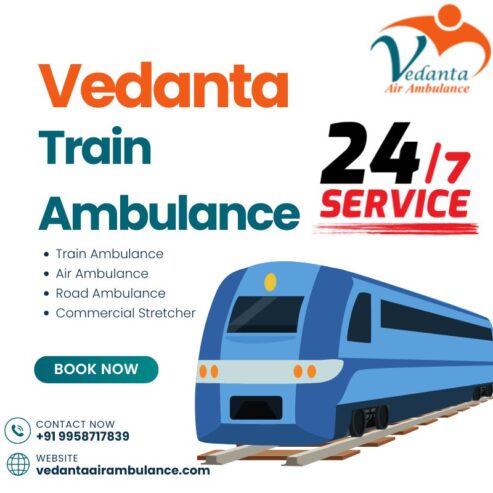 Vedanta Train Ambulance Service in Pune – Reliable Medical Transport Across India