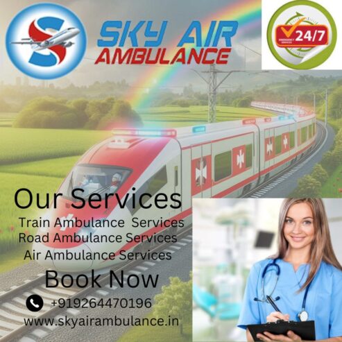 Sky Train Ambulance in Indore Guarantees Fast and Timely Transfer