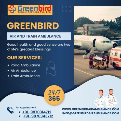 Greenbird Air and Train Ambulance Service in Rewa Provide you With Seamless Coordination With the Hospital