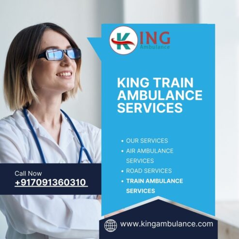 You looking for a Stress-free are King Train Ambulance Service in Raipur