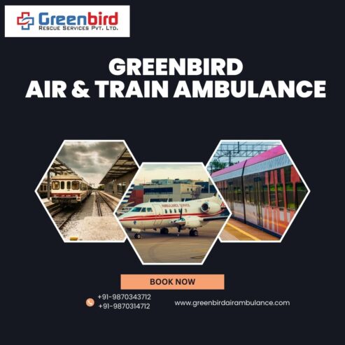 Get the Best Suited Patient Transport with Greenbird Air and Train Ambulance Services in Jodhpur