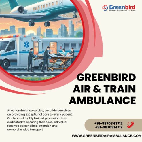 Get better health transportation service with Greenbird Air And Train Ambulance service in Indore