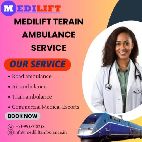 Medilift Train Ambulance Service in Ranchi is the best train ambulance service for critical patients.