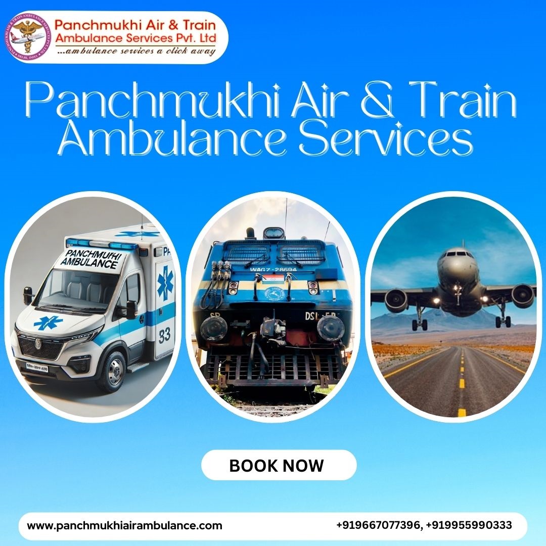 Panchmukhi Train Ambulance Patna to Delhi can keep you stress-free during your Journey