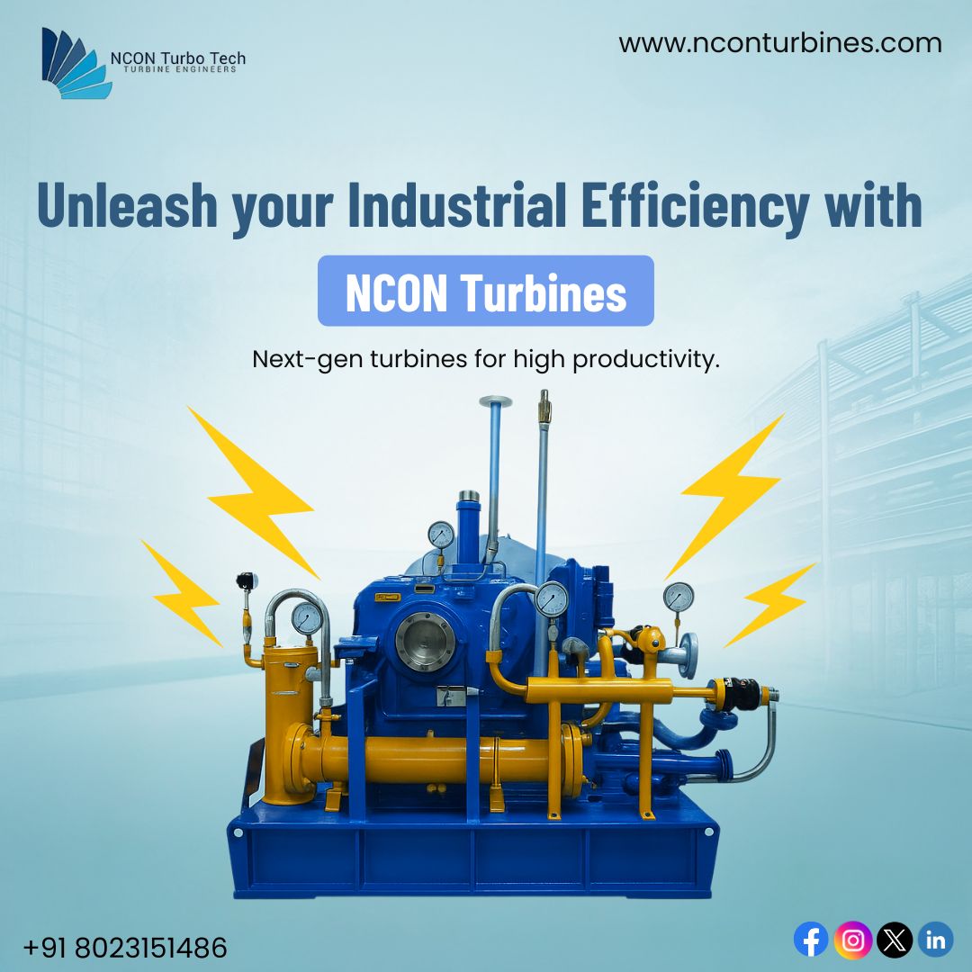 Reliable Single-Stage Steam Turbines by NCON Turbines|Nconturbines.com