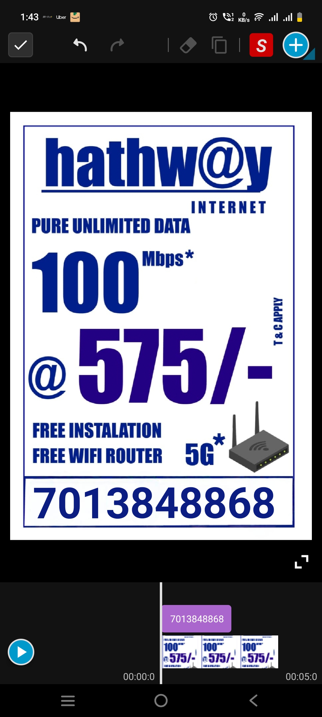 Hathway Broadband Internet Call 7013848868